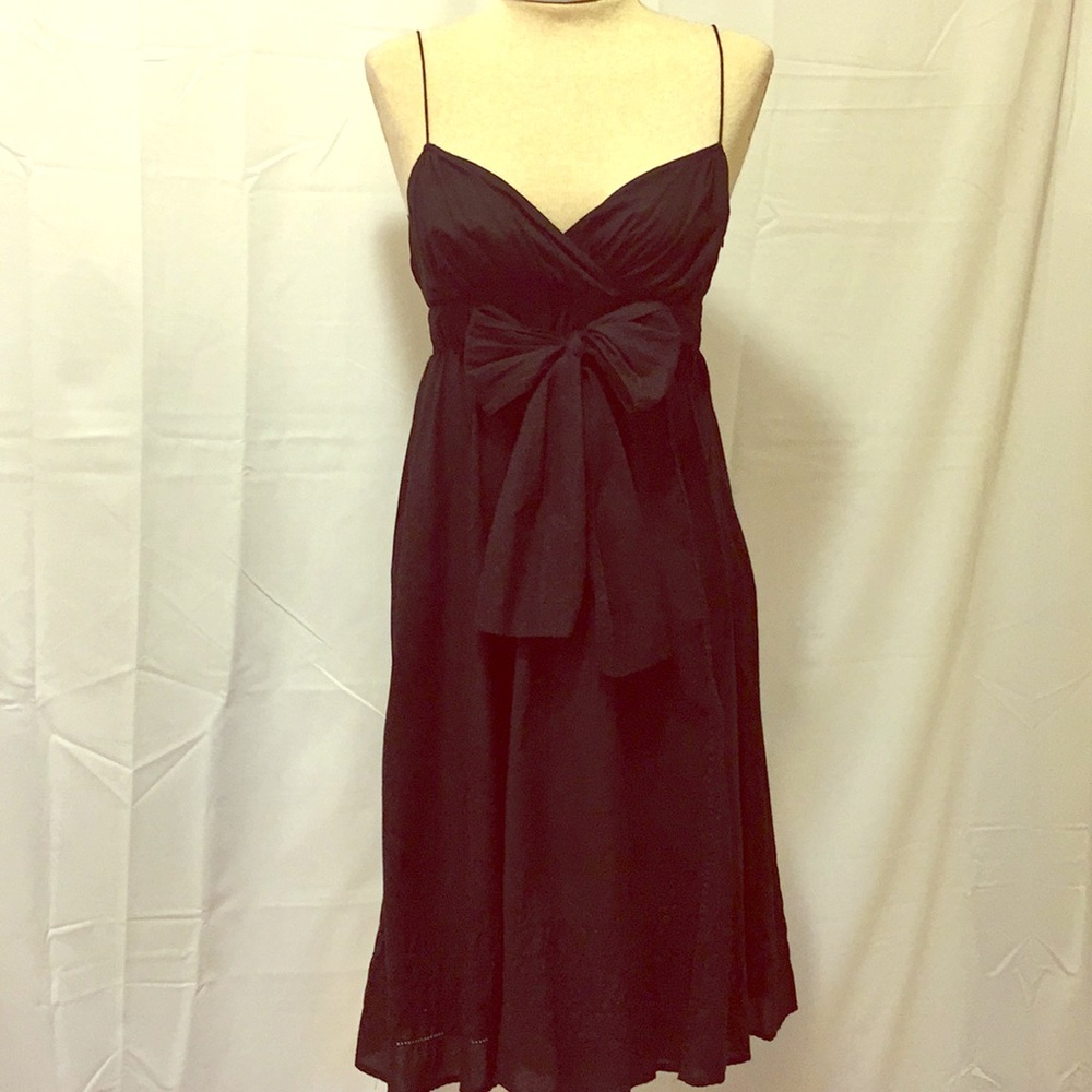 The Limited Black Spaghetti Strap 100%Cotton Dress